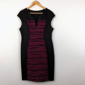 ⬇️$35Connected apparel sheath dress black purple16
